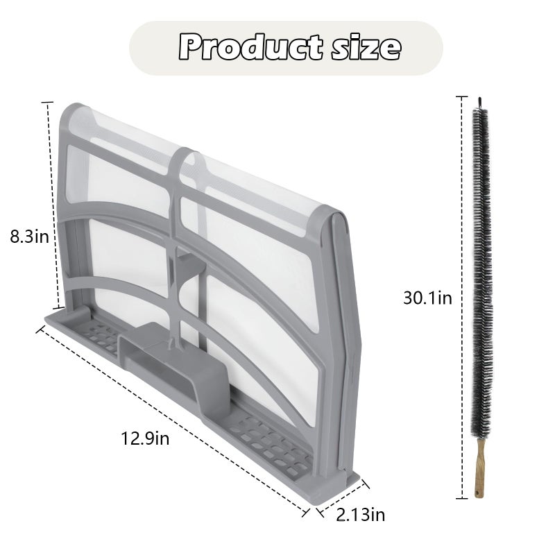 Earthtec W10859086 Dryer Lint Screen Filter with Dryer Lint Brush Replacement for Whirlpool Maytag Kenmore Dryer Replaces MEDB835DW4 MEDB835DW3 MEDB835DW2 WGD8500DC1 YWED8500DC2 - Image 2